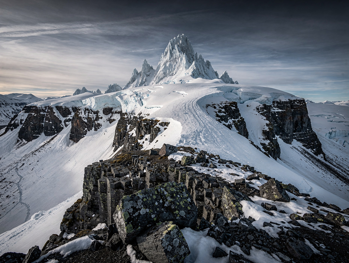 Volcanic glacier formation in Iceland